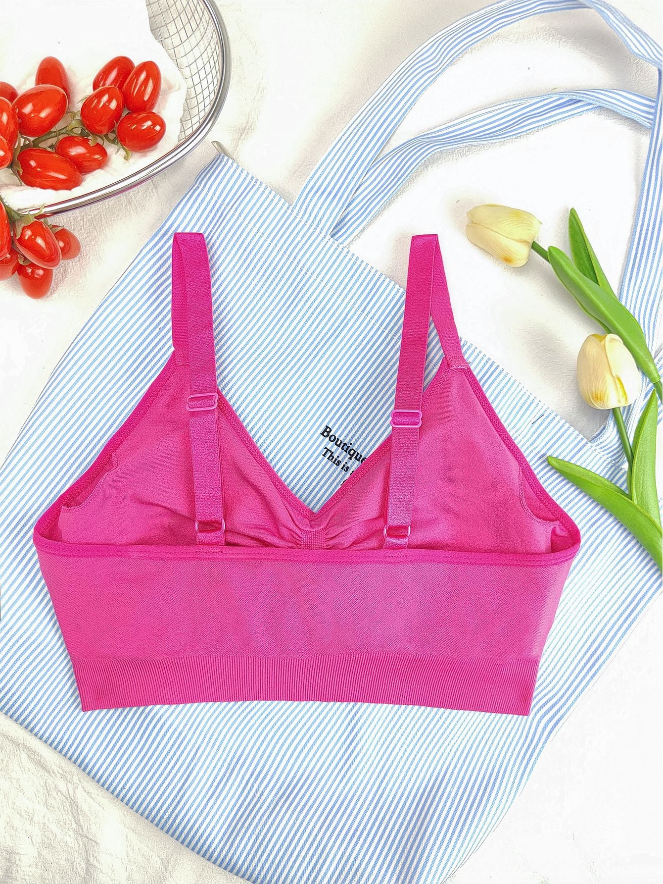 Women's Wireless Bra Comfort No Underwire Unlined Cami Bra Seamless Sports Bra