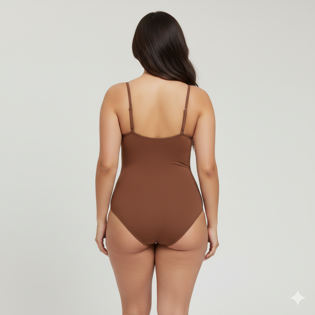 Seamless Tummy Control Thong Bodysuit – Women’s Shapewear Jumpsuit Fit