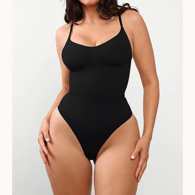 Seamless Covered Bust Jumpsuit Thong Bodysuit Fit