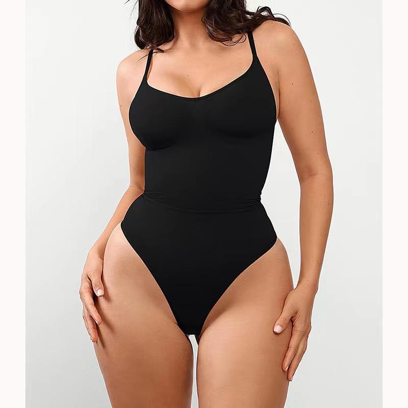  Seamless Covered Bust Jumpsuit Thong Bodysuit Fit