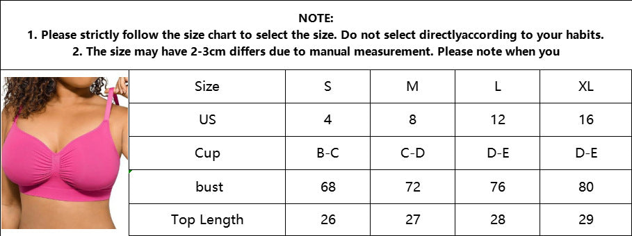 Women's Wireless Bra Comfort No Underwire Unlined Cami Bra Seamless Sports Bra