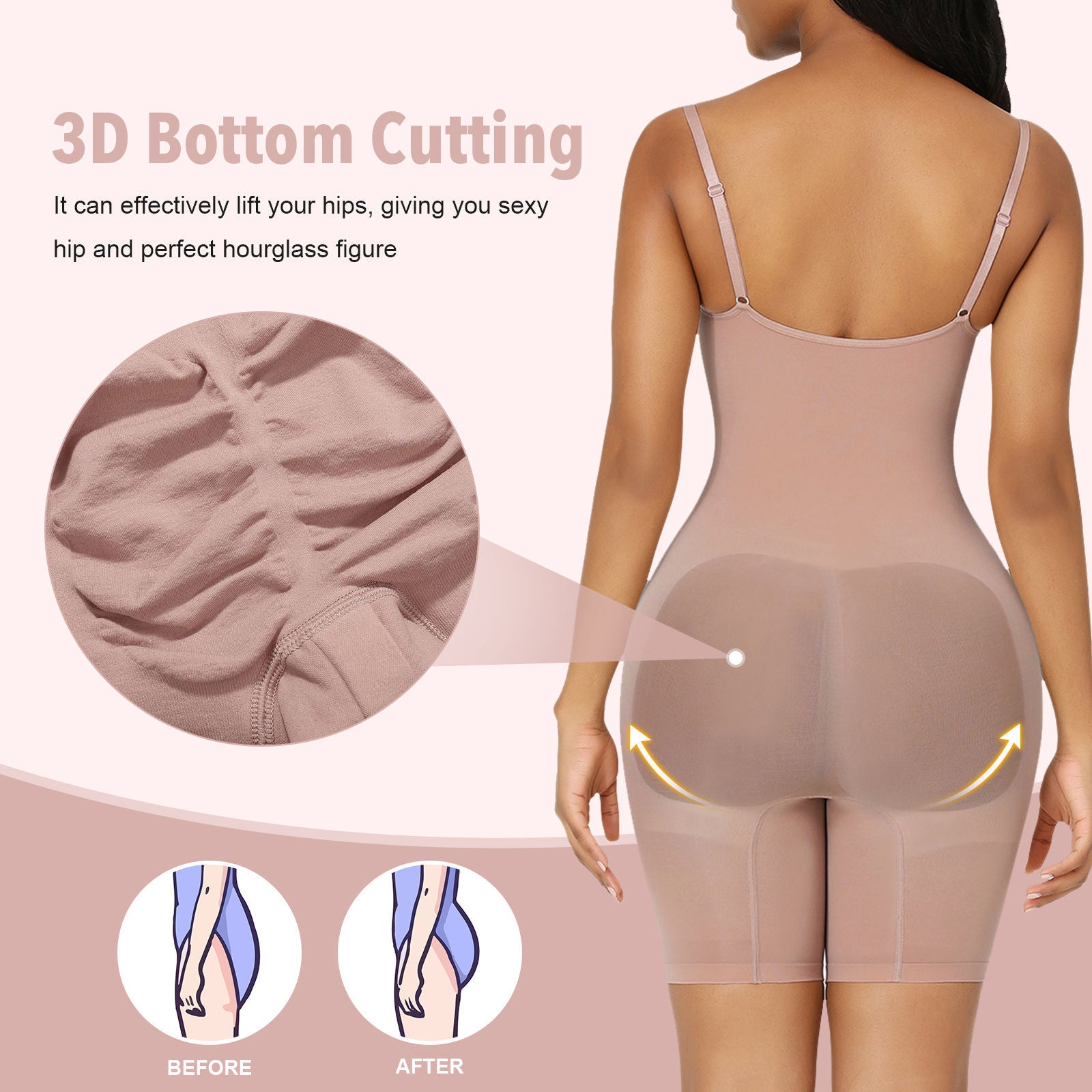 Shapewear for Women Butt Lifter Bodysuit Tummy Control