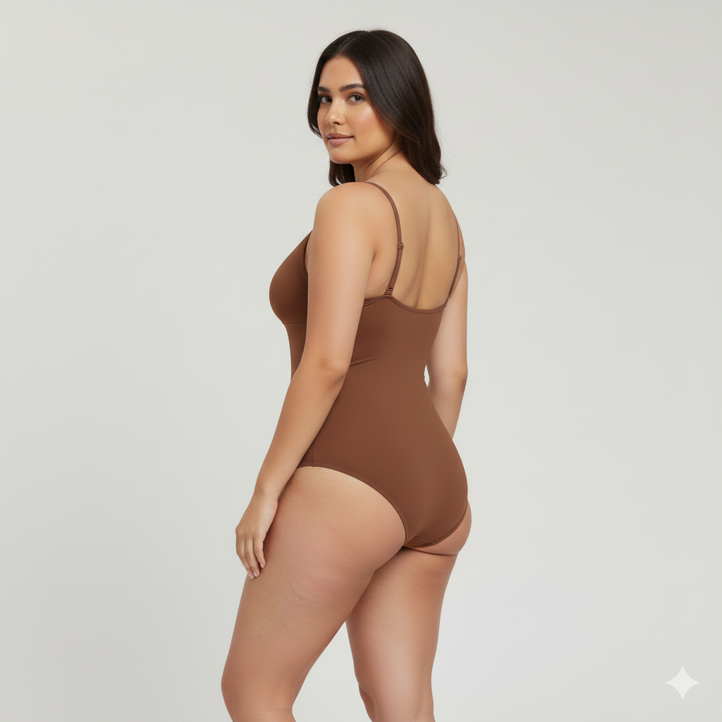 Seamless Tummy Control Thong Bodysuit – Women’s Shapewear Jumpsuit Fit